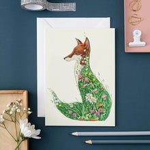 Fox in a Meadow Greetings Card