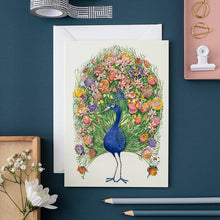 Peacock Greeting Card