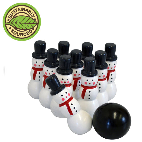 Snowman Bowling in a Bag