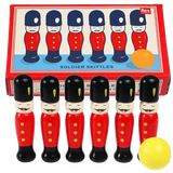Soldier Skittles - Six Traditional Wooden Skittles and Ball Set