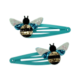 Bumblebee Glitter Hair Clips