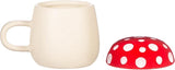 Sass and Belle Red Mushroom Mug with Lid