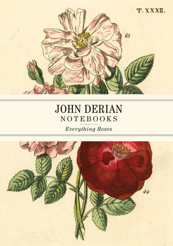 John Derian 'Everything Roses' Set of 3 Notebooks