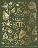 Gilded Notes: 16 Foil Stamped Notecards and Envelopes