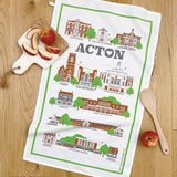 Acton Illustrated Tea Towel