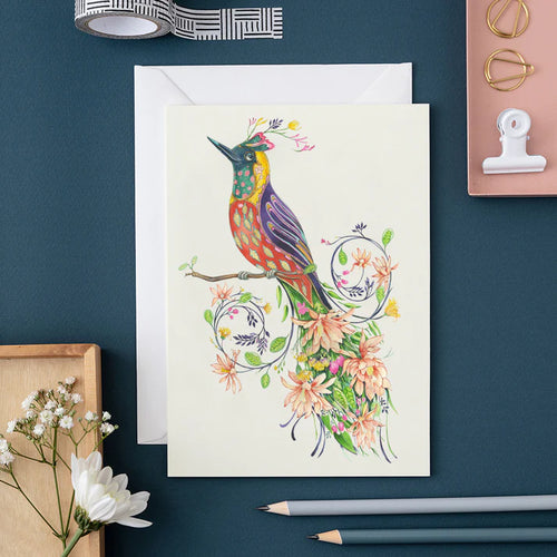 Extra Fancy Bird of Paradise Greeting Card
