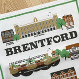 Brentford Illustrated Tea Towel