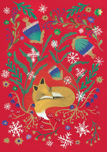 Festive Fox Greetings Card