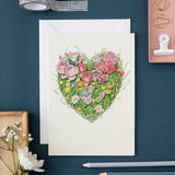 Grass Heart Greeting Card