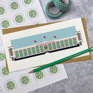 Hoover Building Long Illustrated Greetings Card