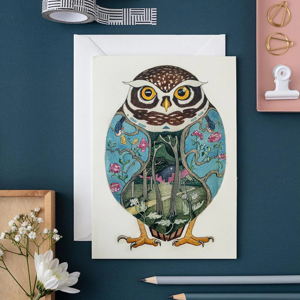 Little Owl Greetings Card