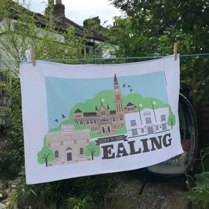 Ealing Illustrated: Ealing Scenes Tea Towel