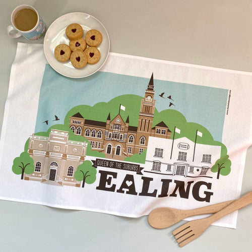 Ealing Illustrated: Ealing Scenes Tea Towel