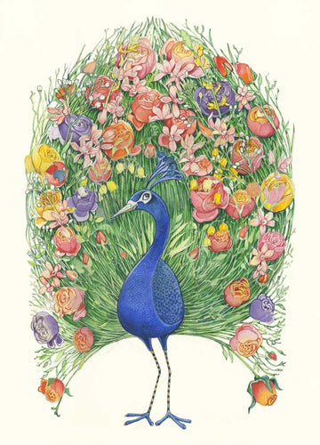 Peacock Greeting Card