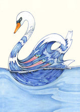 Swan Greetings Card