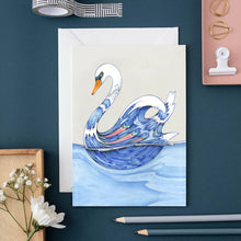 Swan Greetings Card