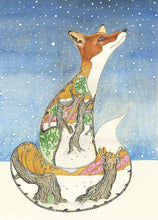 Fox in the Snow Greetings Card