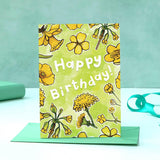 Floral birthday card by Alexia Claire