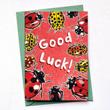 Ladybirds good luck card by Alexia Claire