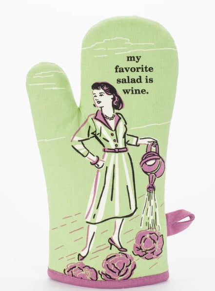 My Favourite Salad is Wine Oven Mitt