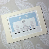 Ealing Studios A4 Mounted Print