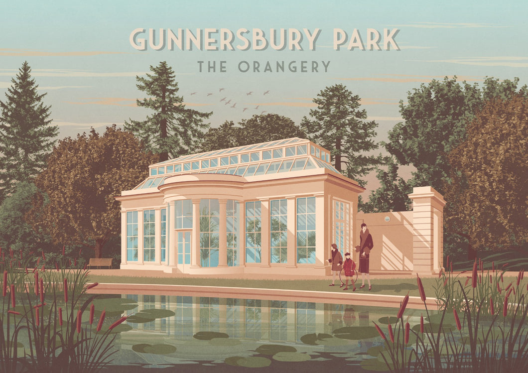 A5 Vintage Gunnersbury Souvenir Print