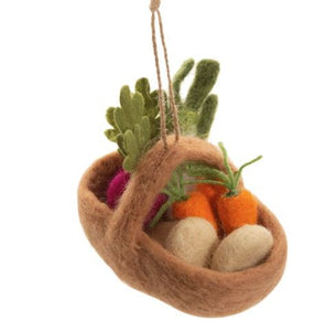 Vegetable Basket Felt Decoration