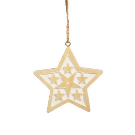 Wooden Starry Star Hanging Decoration