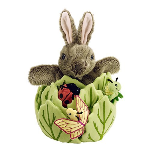 Hide-Away Puppet - Rabbit in a Lettuce