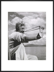 'Harry Watt in action, West of Zanzibar' Print