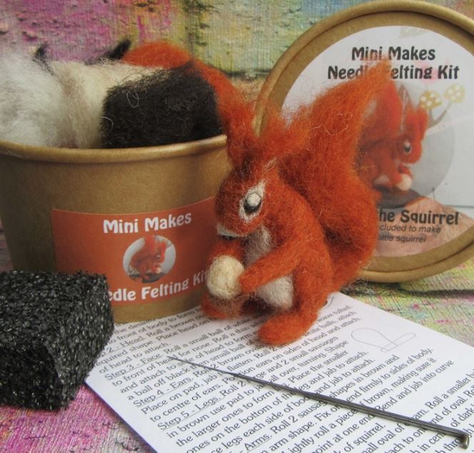 Needle Felting Kit - Squirrel